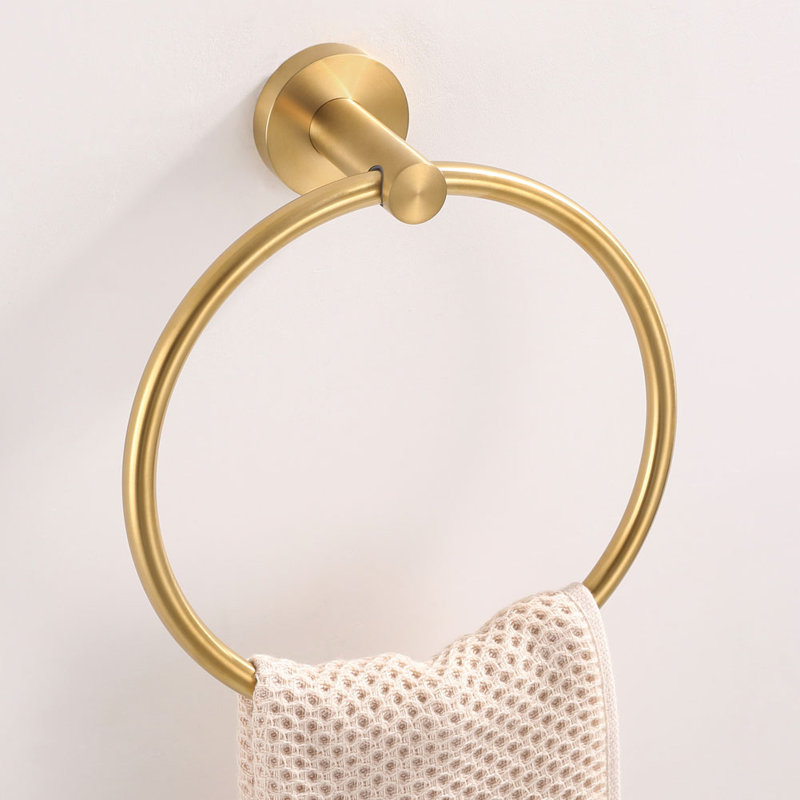 AngleSimple Bathroom Towel Ring & Reviews Wayfair